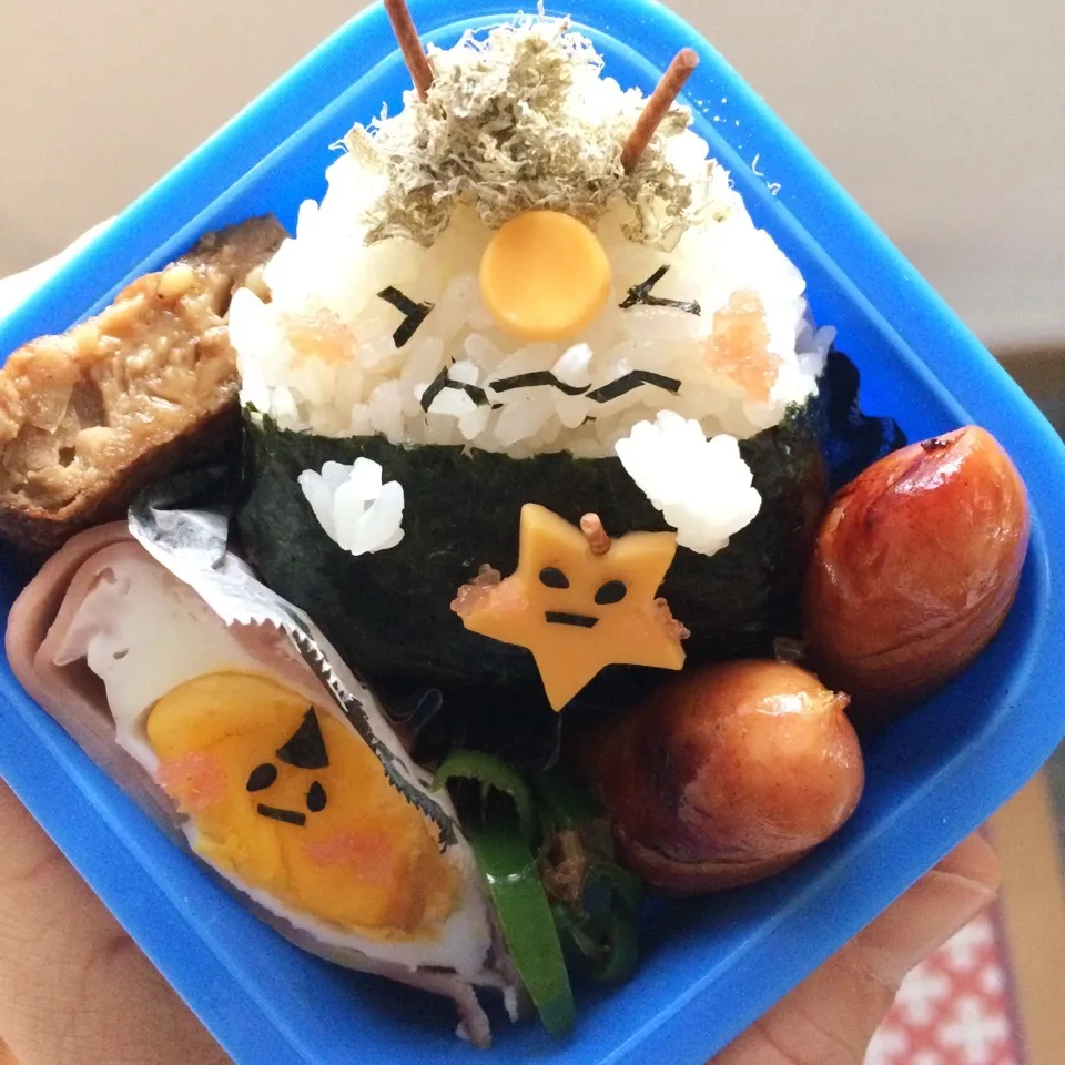 やられた鬼さん👹節分怖がるみーくんへのエール弁当🍱|はるちるさん