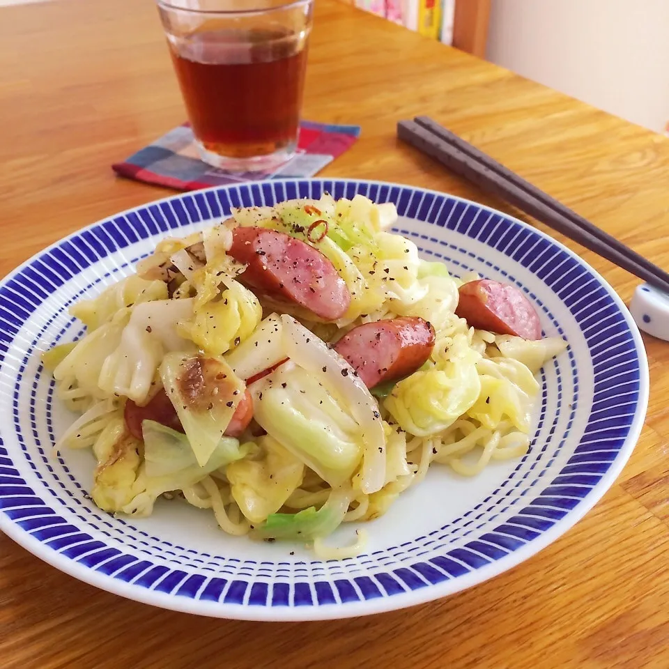 焼きそばペペロンチーノ♪|ニコさん