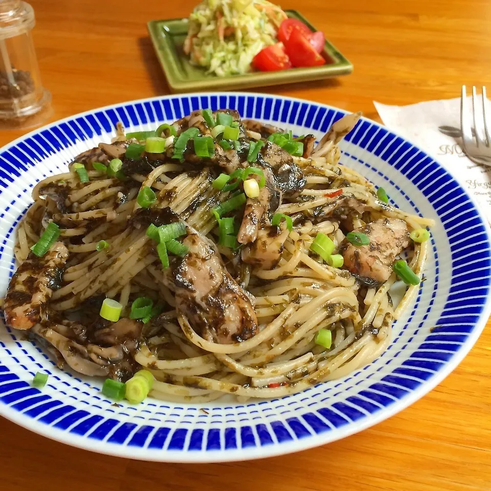 出来た〜♪海苔ソースのパスタ♪|ニコさん