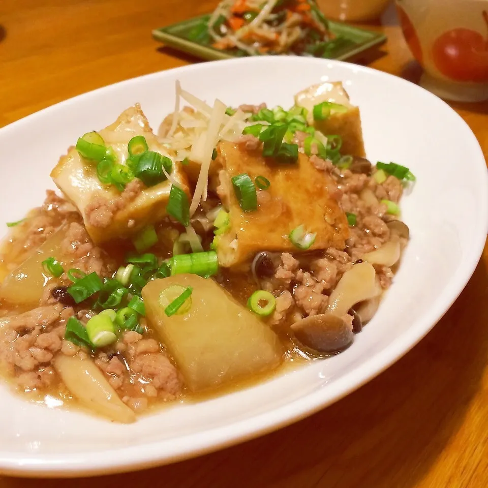 厚揚げと大根のそぼろ煮♪|ニコさん