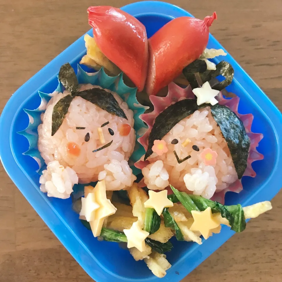 七夕🎋織姫と彦星お弁当☆|はるちるさん