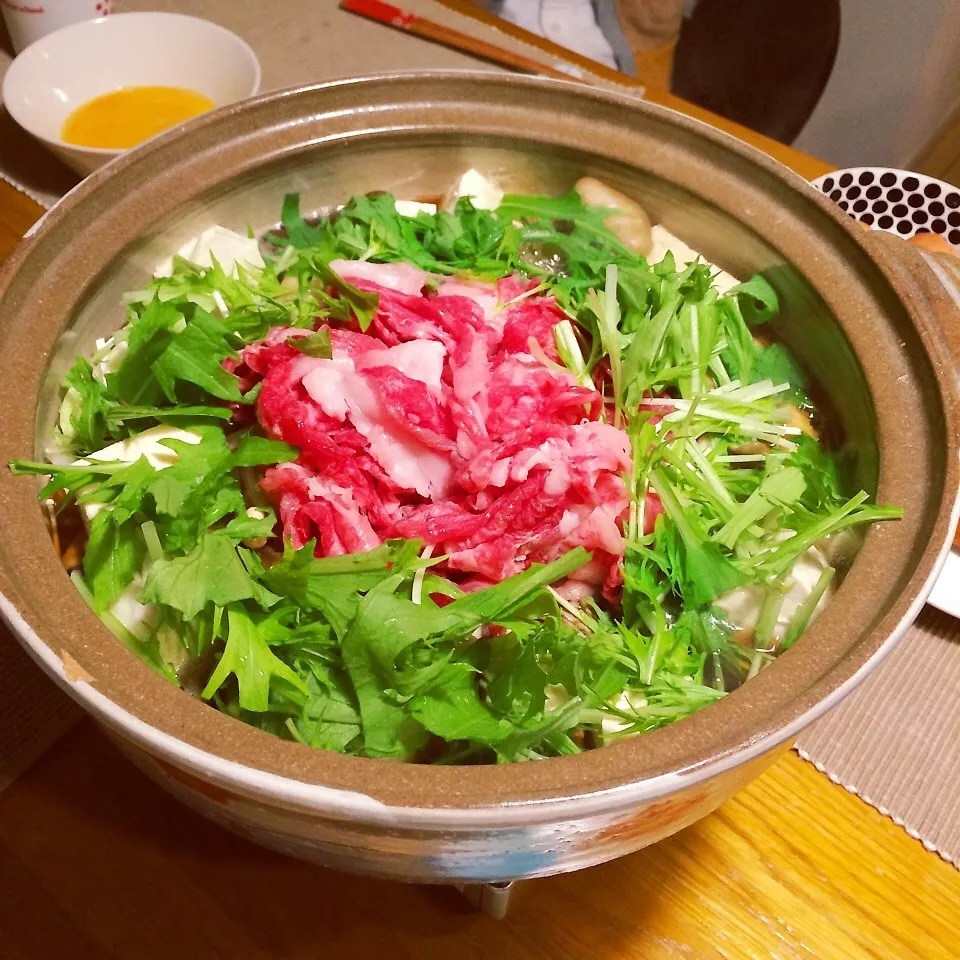 土鍋すき焼き♪|ニコさん