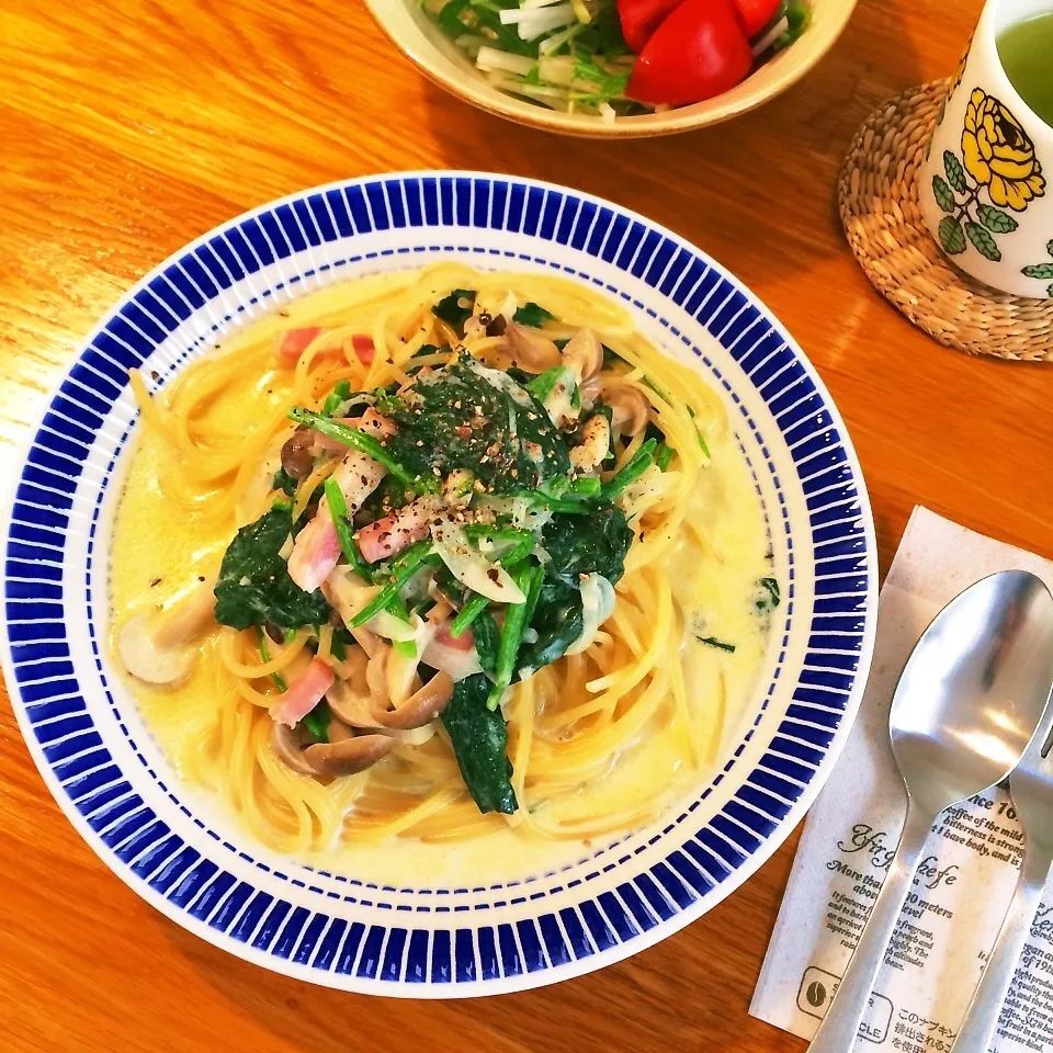 Snapdishの料理写真:フライパン一つで♪クリームパスタ♪|ニコさん