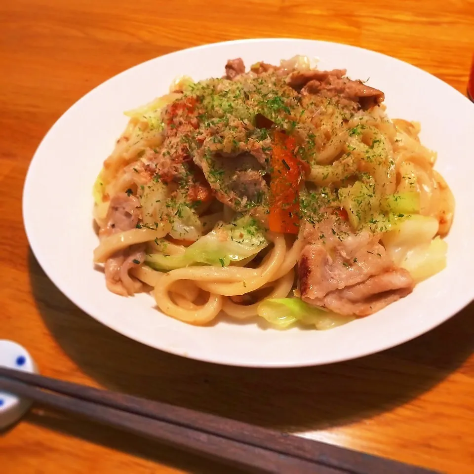 白だしで♪焼きうどん♪|ニコさん