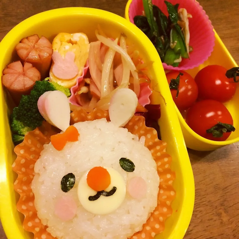 うさぎちゃん、タラコおにぎり弁当！|はるちるさん