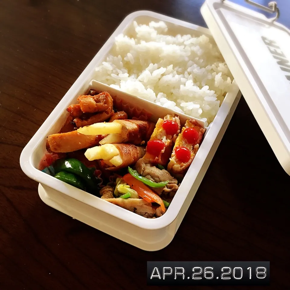 Snapdishの料理写真:男子高校生弁当|TOMOさん