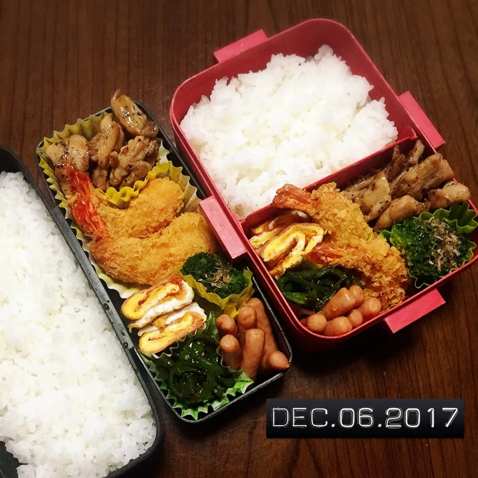 Snapdishの料理写真:男子高校生兄弟弁当|TOMOさん