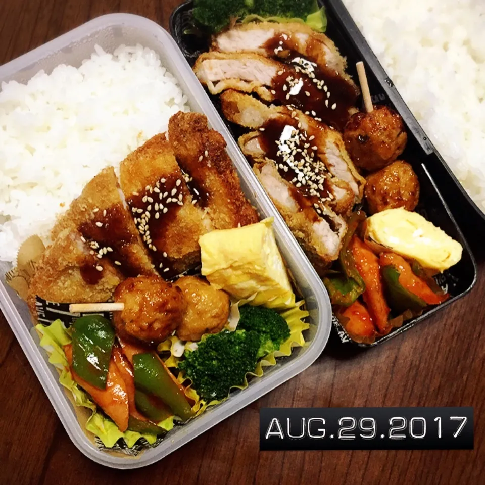 Snapdishの料理写真:男子高校生兄弟弁当|TOMOさん