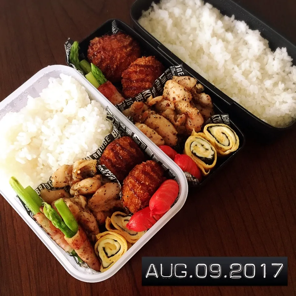 Snapdishの料理写真:男子高校生兄弟弁当|TOMOさん