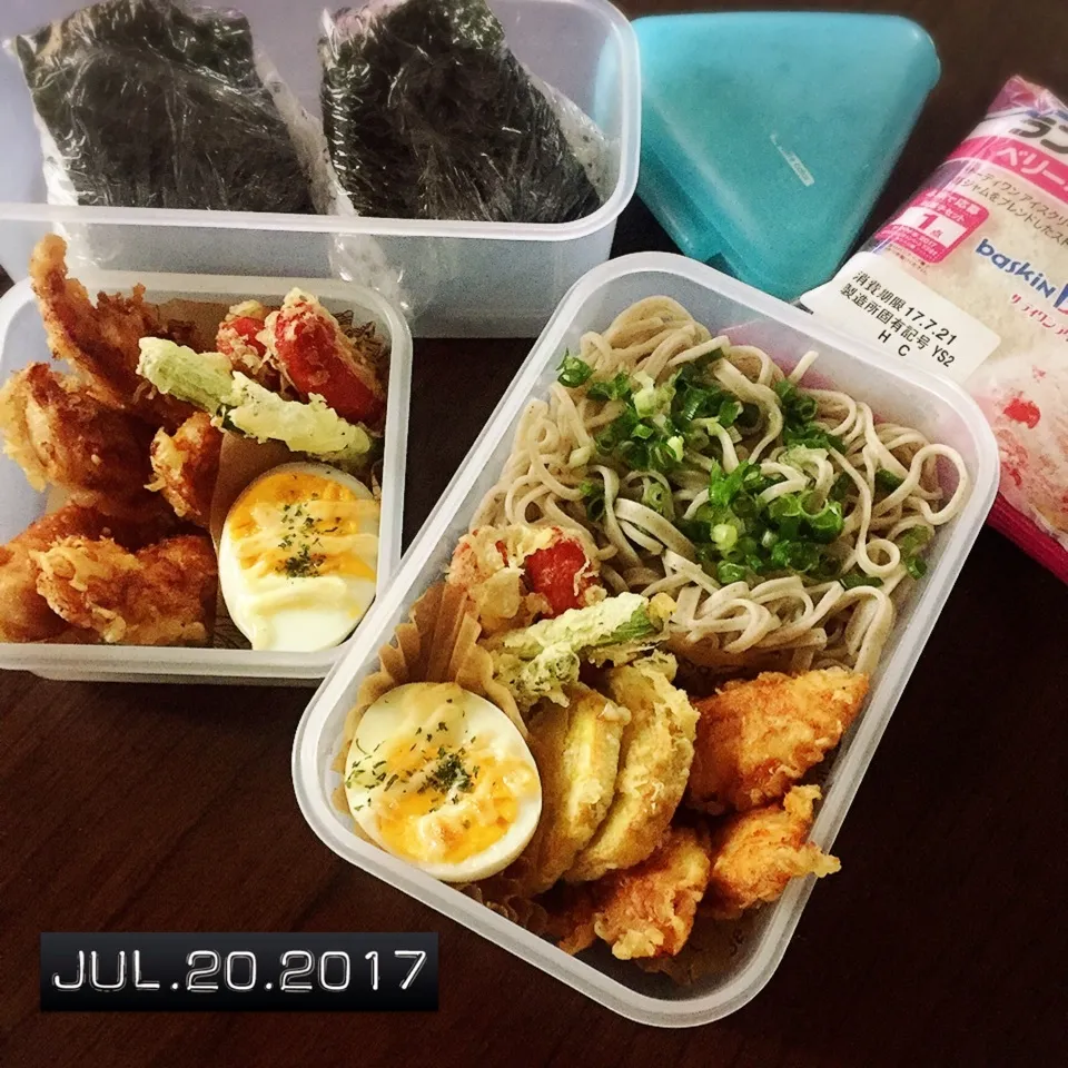 Snapdishの料理写真:男子高校生兄弟弁当|TOMOさん