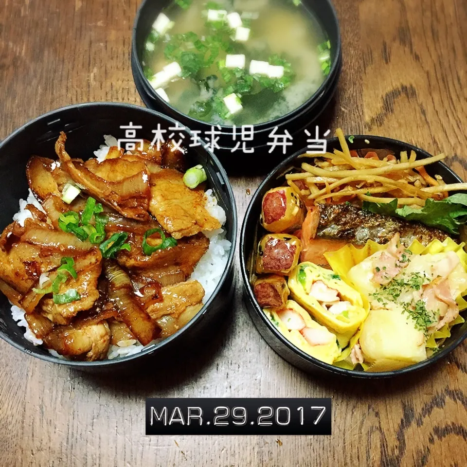 Snapdishの料理写真:高校生男子弁当|TOMOさん