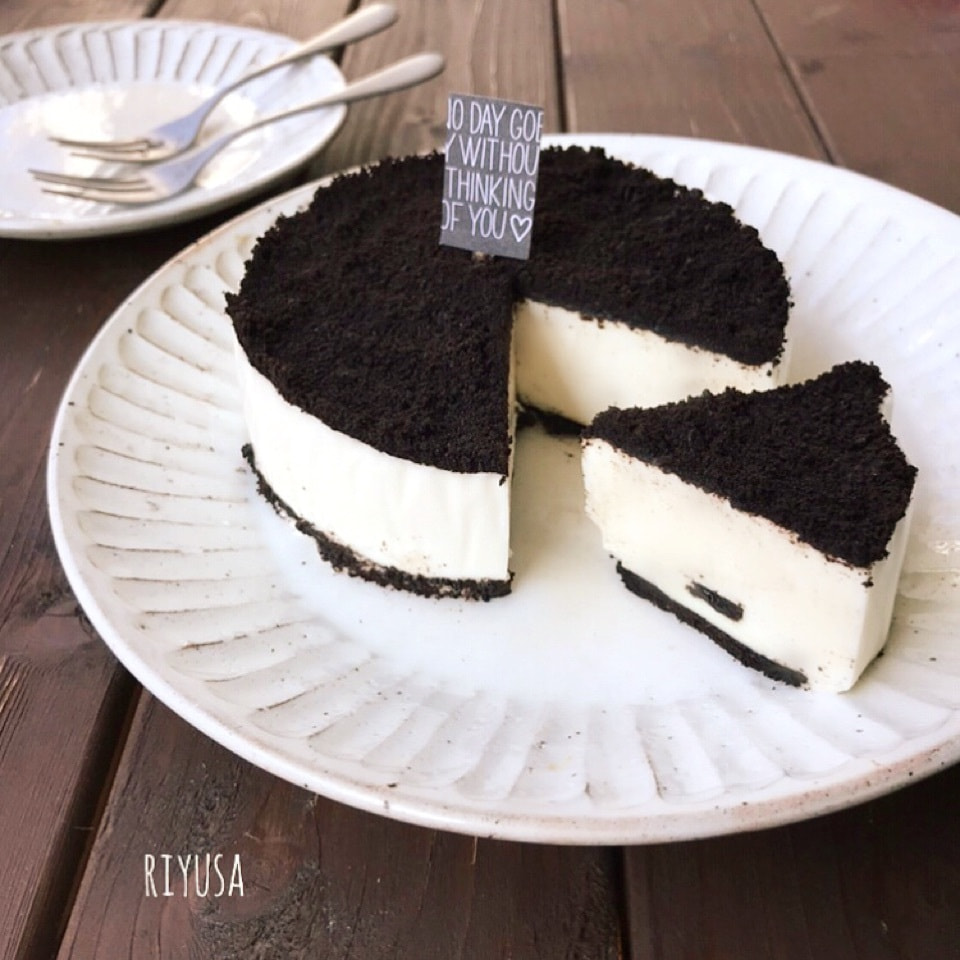 砂糖 生クリ不要ダブルオレオのチーズケーキと ご報告 Riyusa Snapdish スナップディッシュ Id 04cw9a