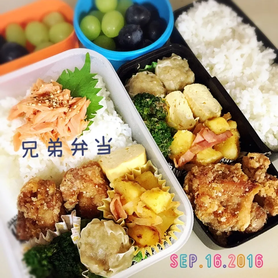 Snapdishの料理写真:兄弟弁当|TOMOさん