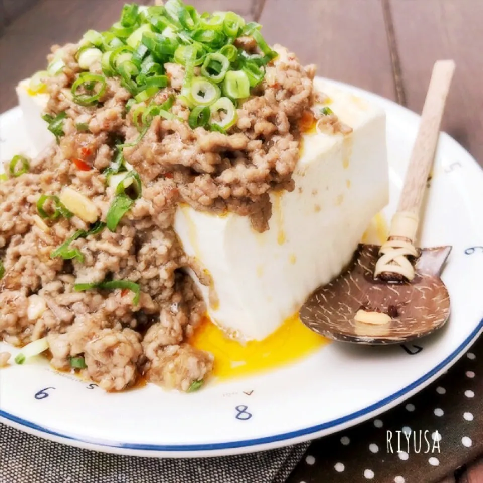 10分cook❤️皆んなで取り合う旨さ❤️乗っける麻婆豆腐|riyusaさん