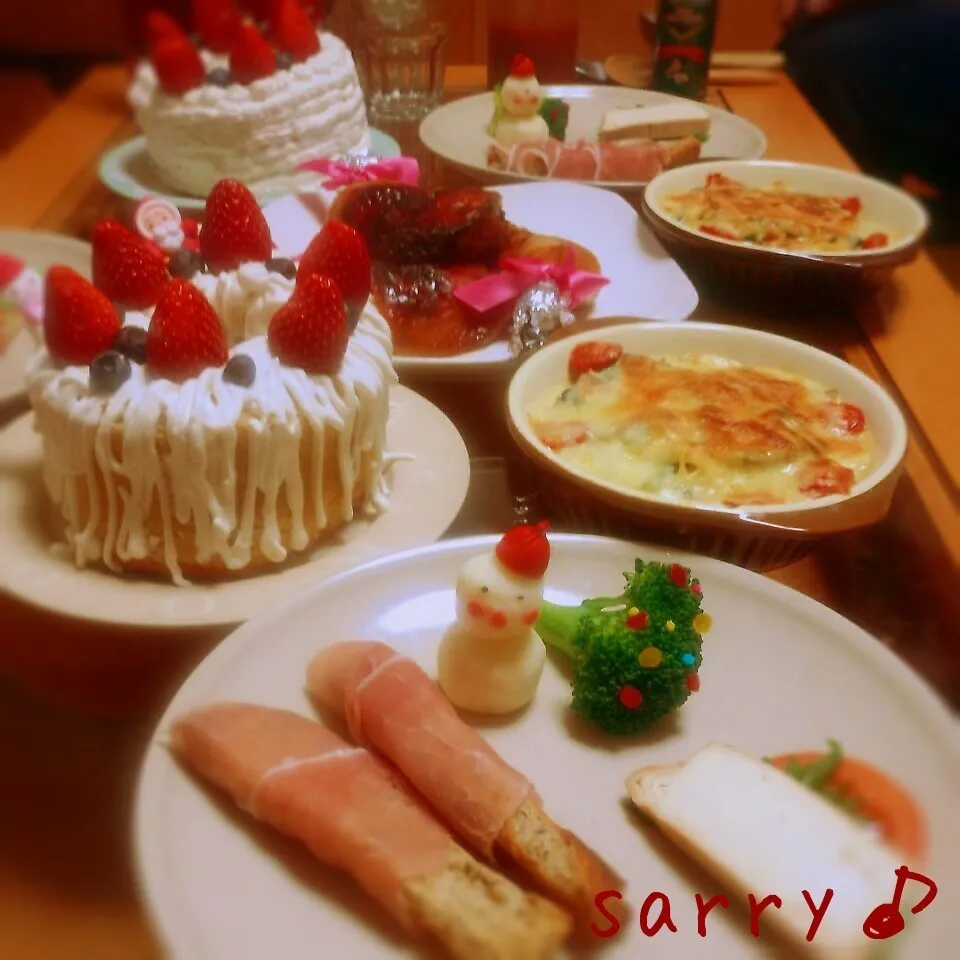 Snapdishの料理写真:クリスマスパーティー♪|サリーさん