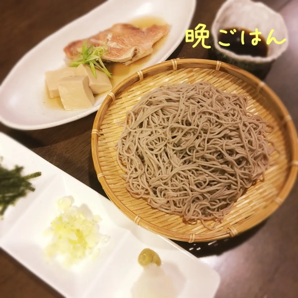 蕎麦&赤魚の煮付け|み〜さん