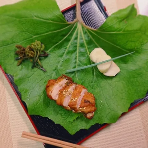 梅シソ風味の鶏唐揚げとお野菜♪|joさん