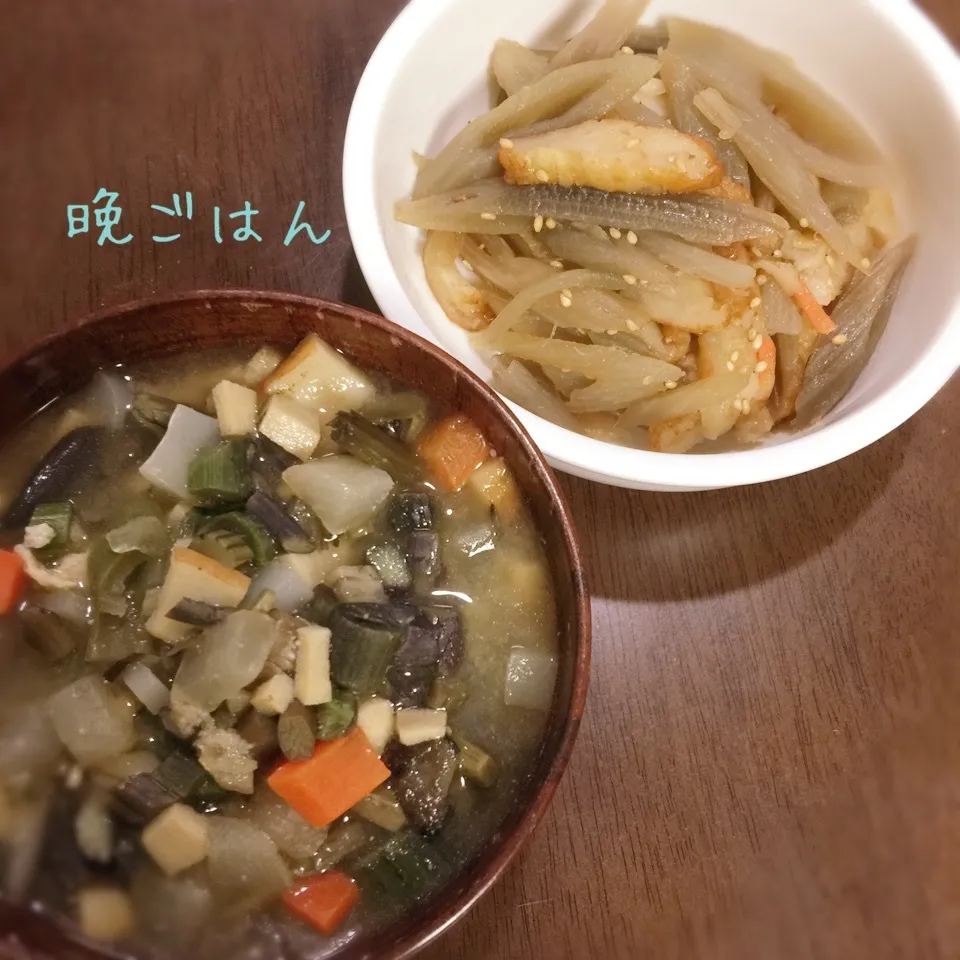 青森の郷土食『けの汁』&フキの油炒め|み〜さん