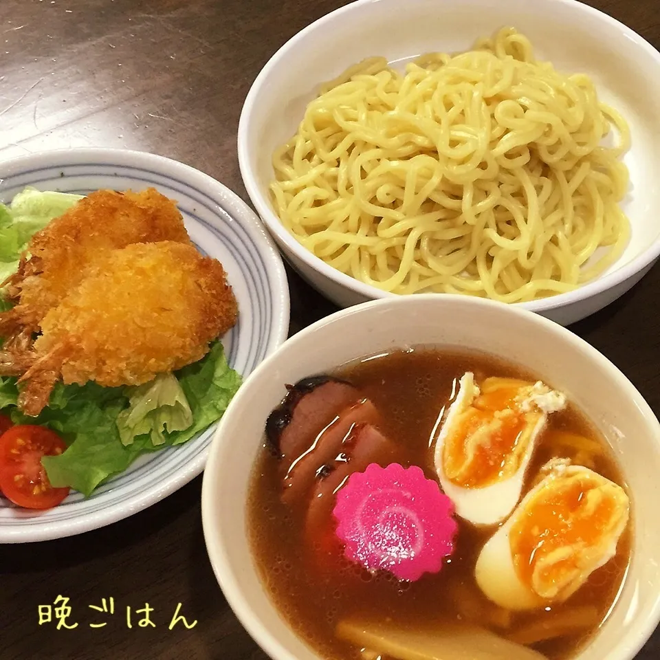 つけ麺&エビフライ|み〜さん