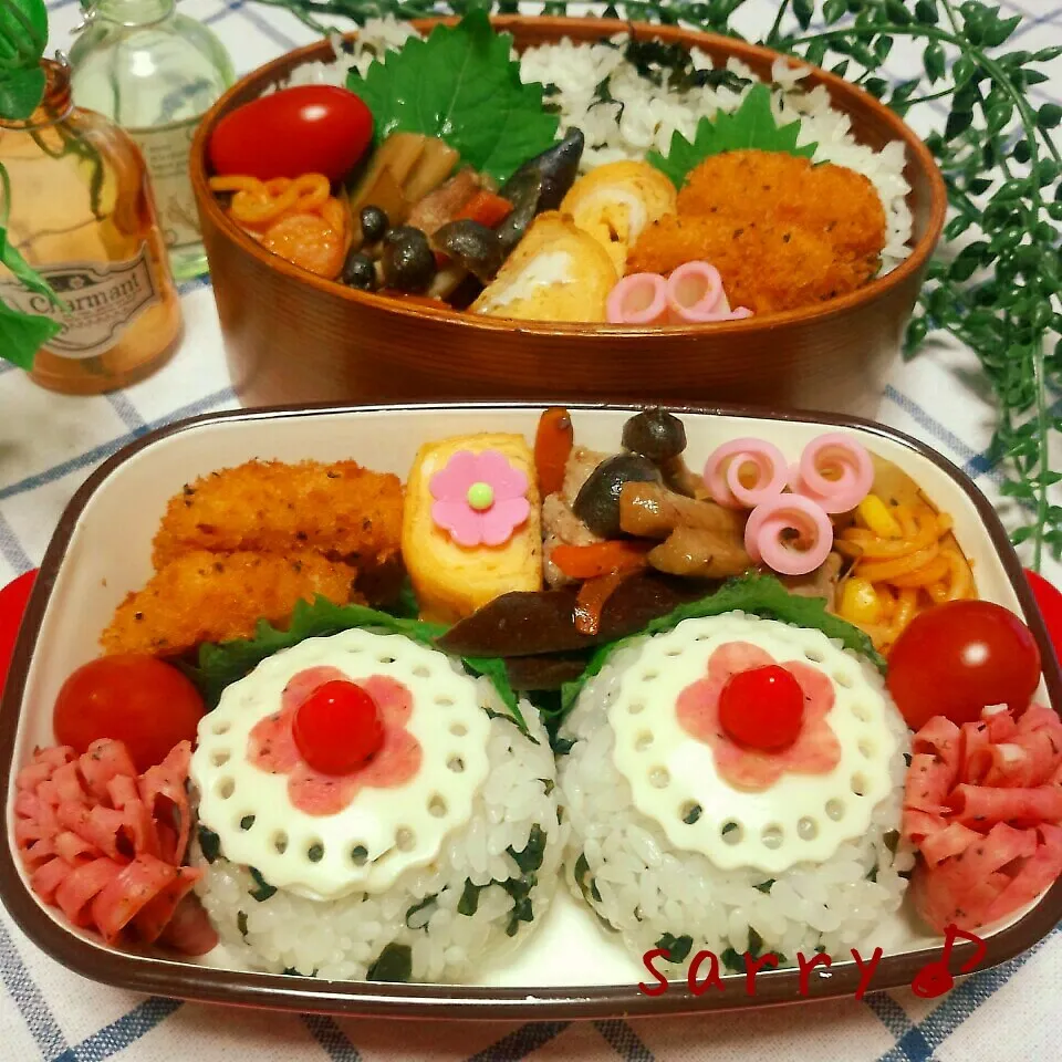 Snapdishの料理写真:娘と息子のお弁当♪|サリーさん