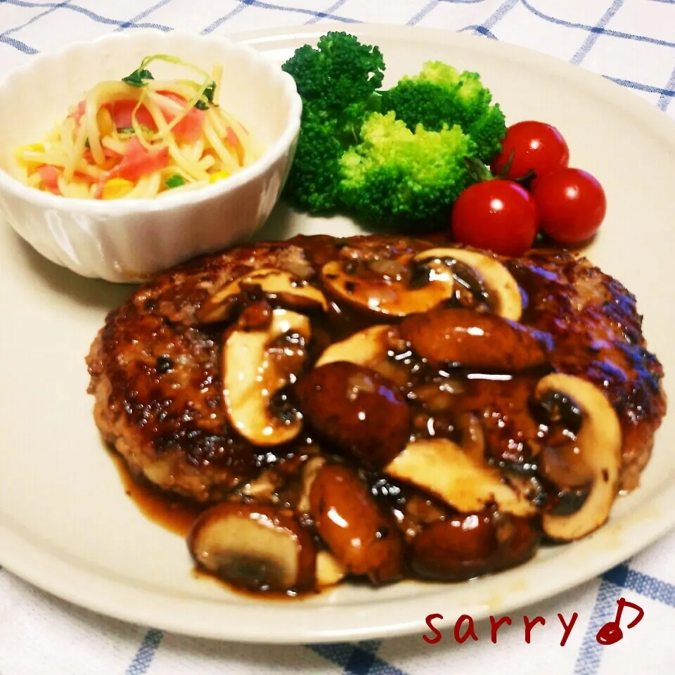 照り焼きソースの豆腐ハンバーグ♪|サリーさん