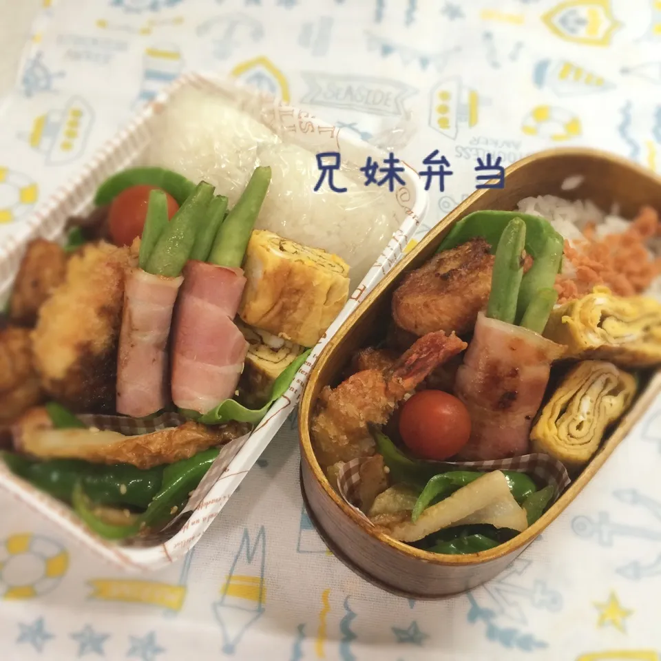 お久しぶり、今日の兄妹弁当|はなさん