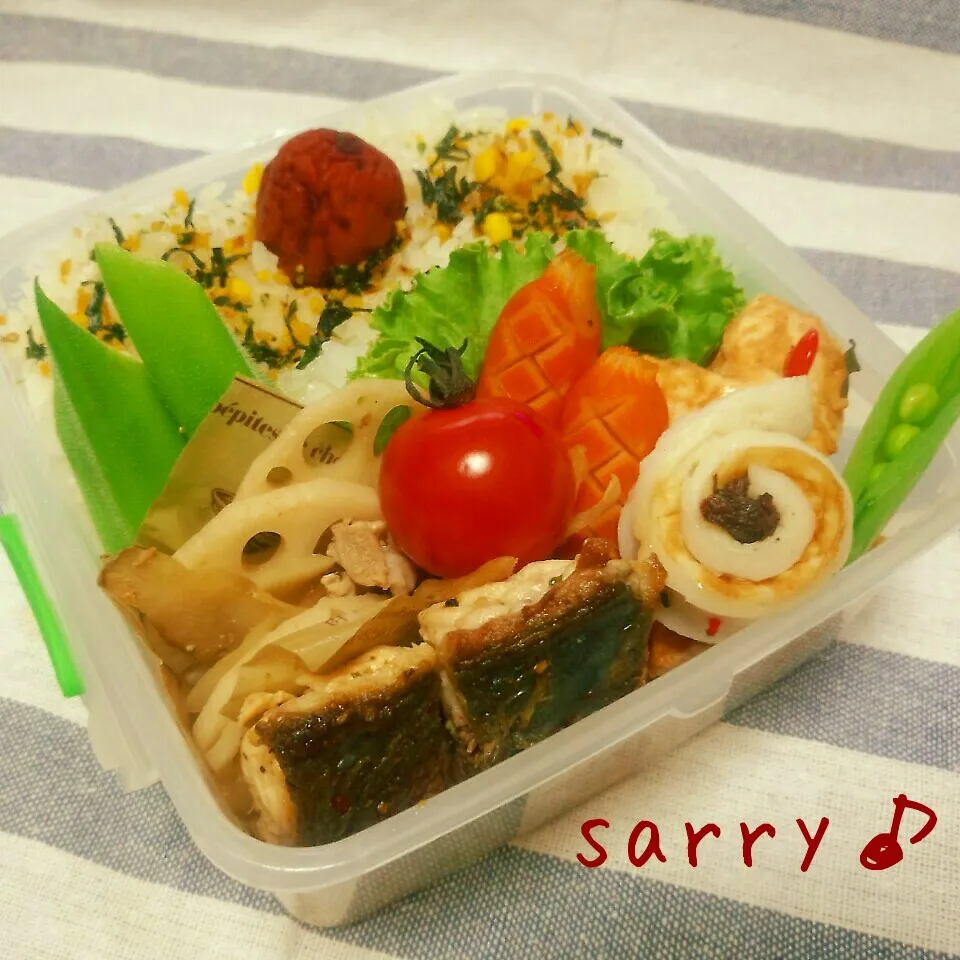 Snapdishの料理写真:旦那さんのお弁当☆|サリーさん