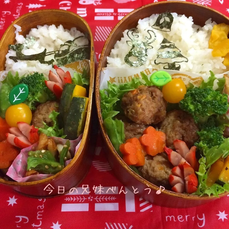 今日の兄妹弁当|はなさん