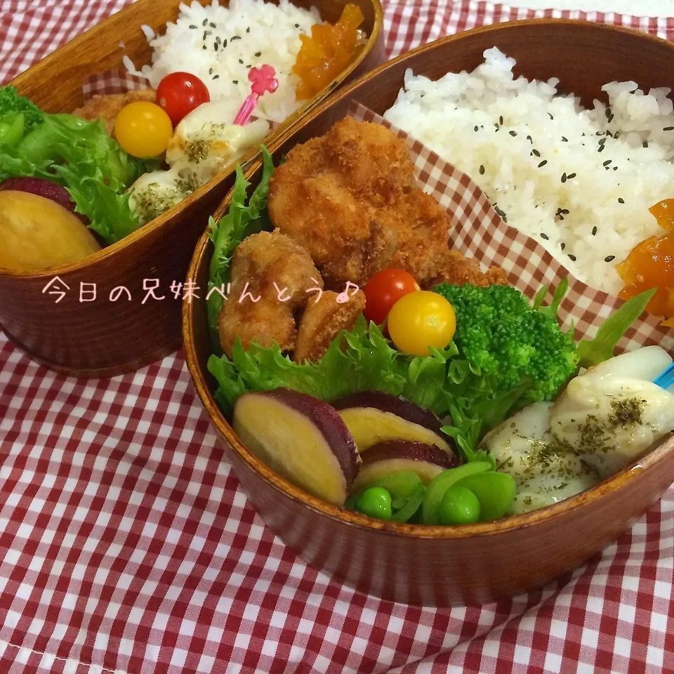 今日の兄妹弁当|はなさん