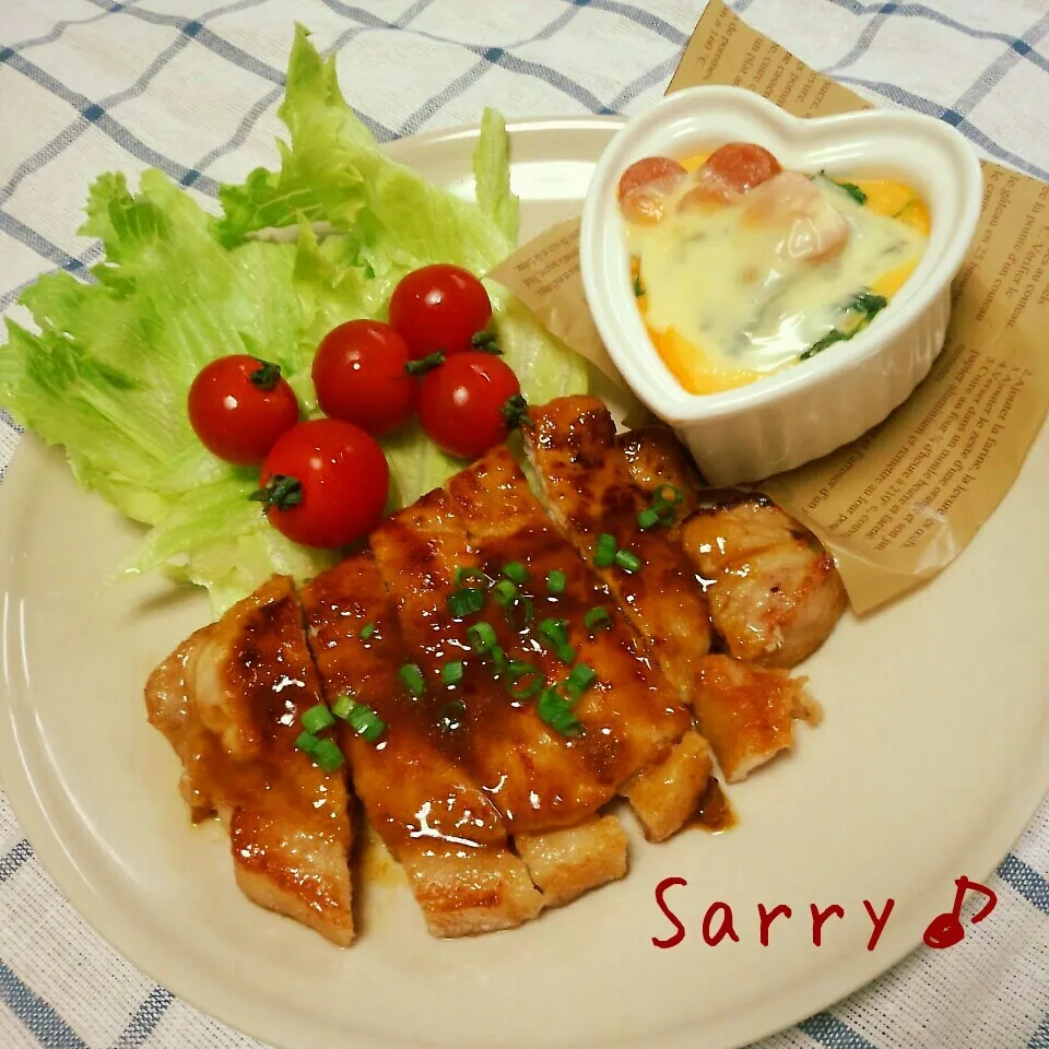 カレー風味豚の照り焼き♪|サリーさん