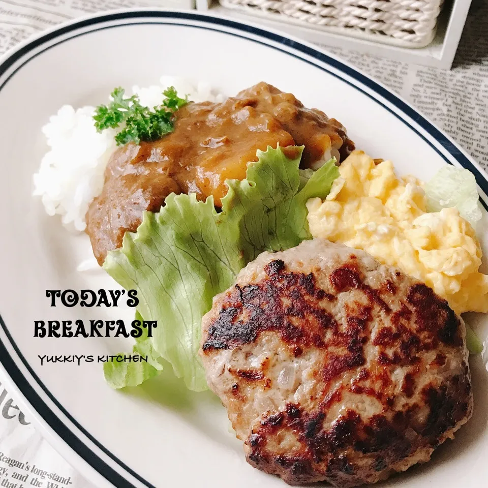 ♡♡牛すじカレー＆ハンバーグ♡♡|ユッキーさん