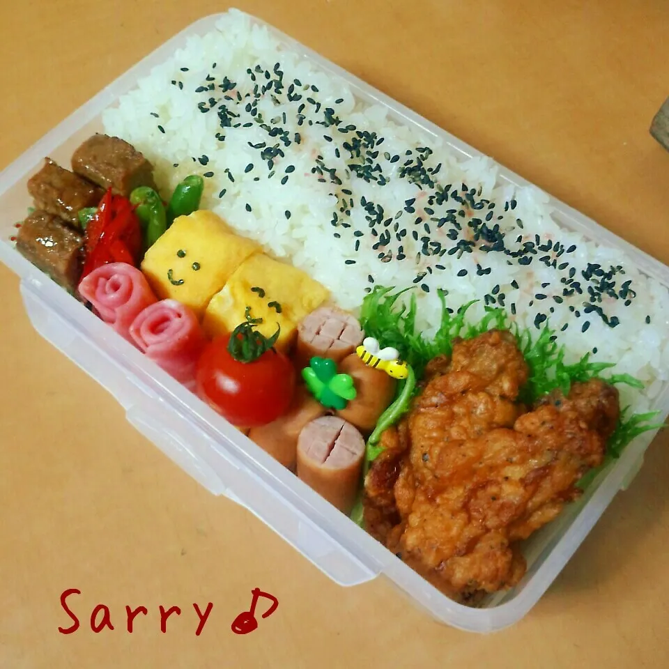 息子のお弁当♪ん？200投稿目だった>_<|サリーさん