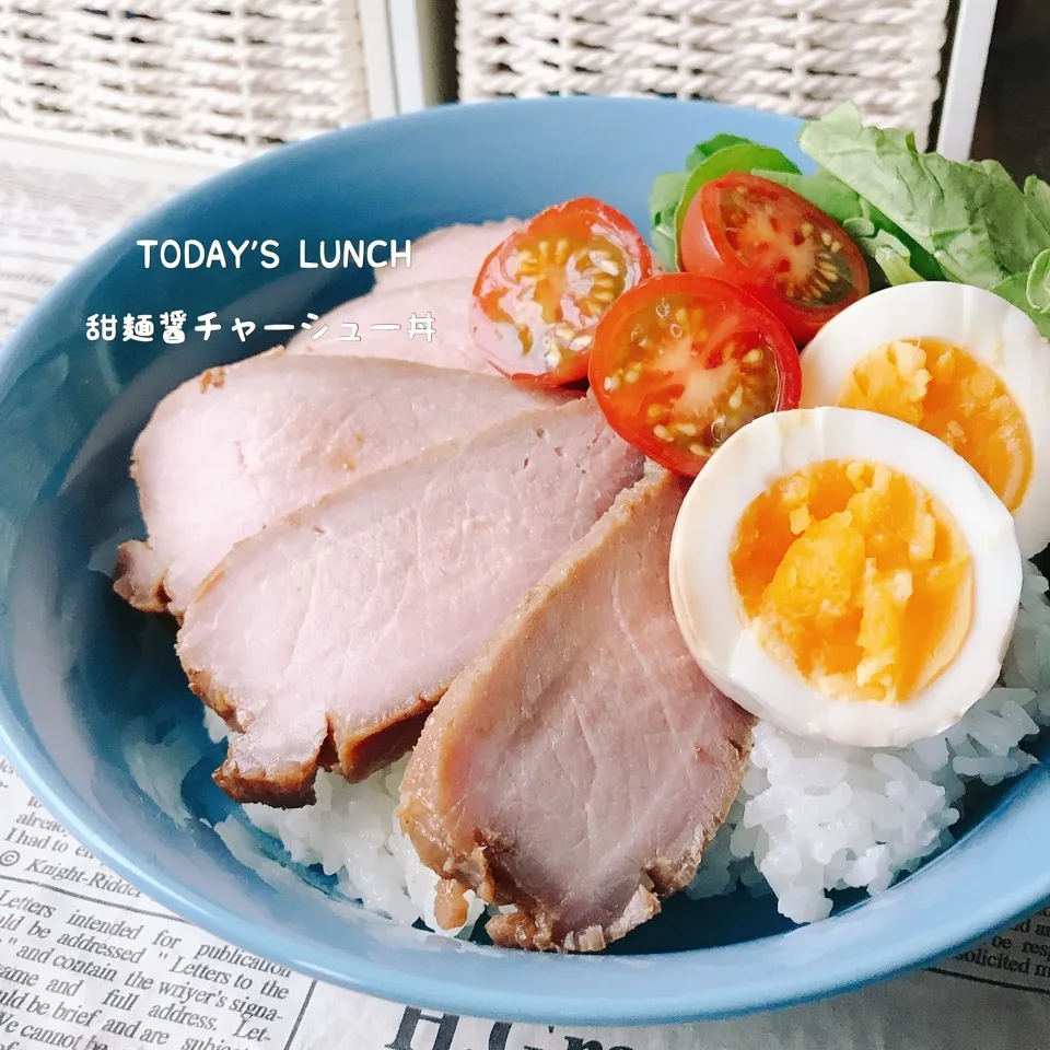 ♡♡甜麺醤チャーシュー丼♡♡|ユッキーさん