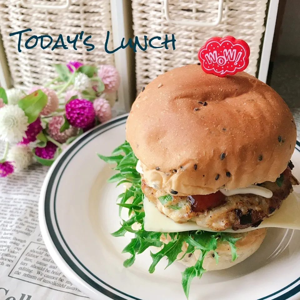 ♡♡🍔お腹大満足なニラバークバーガー🍔♡♡|ユッキーさん