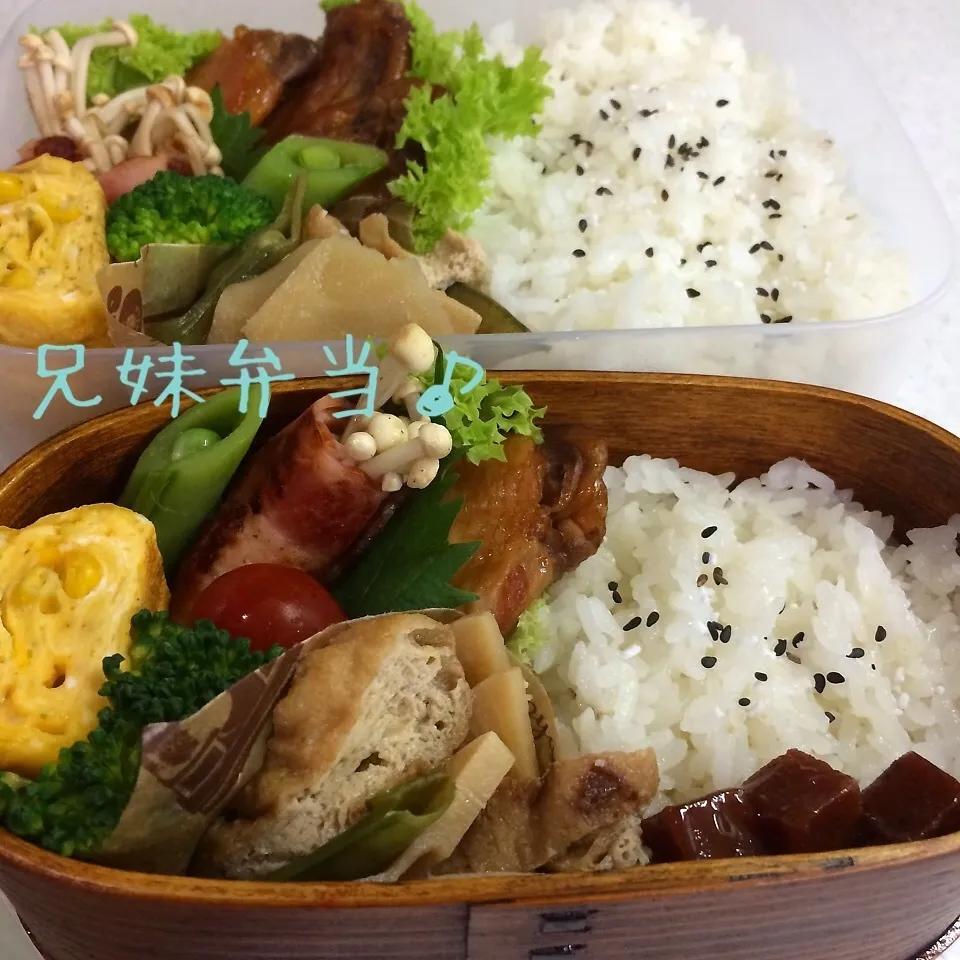 兄妹弁当|はなさん