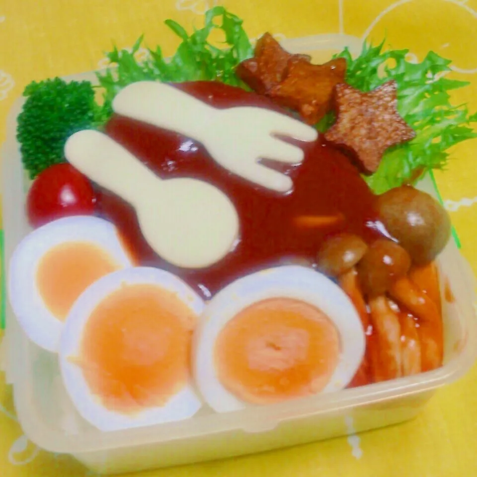 真似っこロコモコ弁当☆|サリーさん