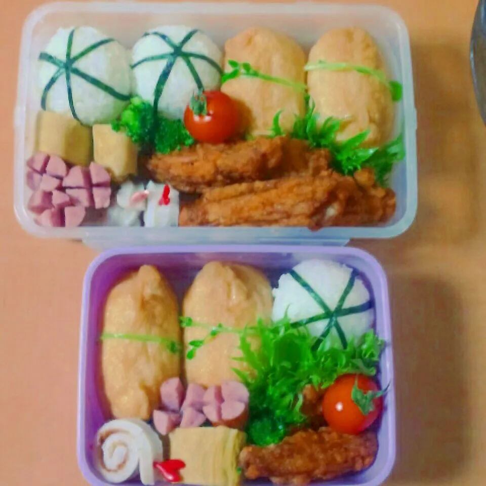 今日の息子のお弁当と娘のお留守番弁当☆|サリーさん