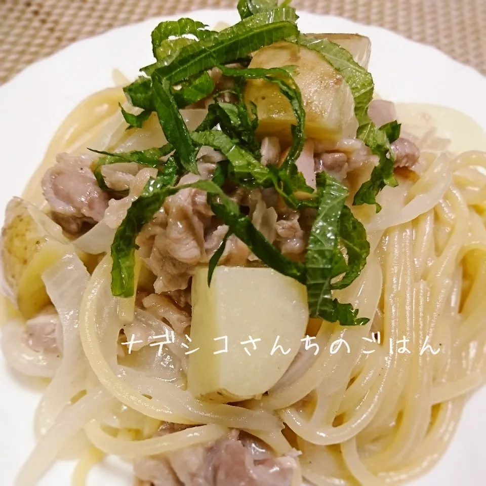 ワンポット☆じゃがいもと牛肉のあっさり豆乳パスタ|ナデシコさん