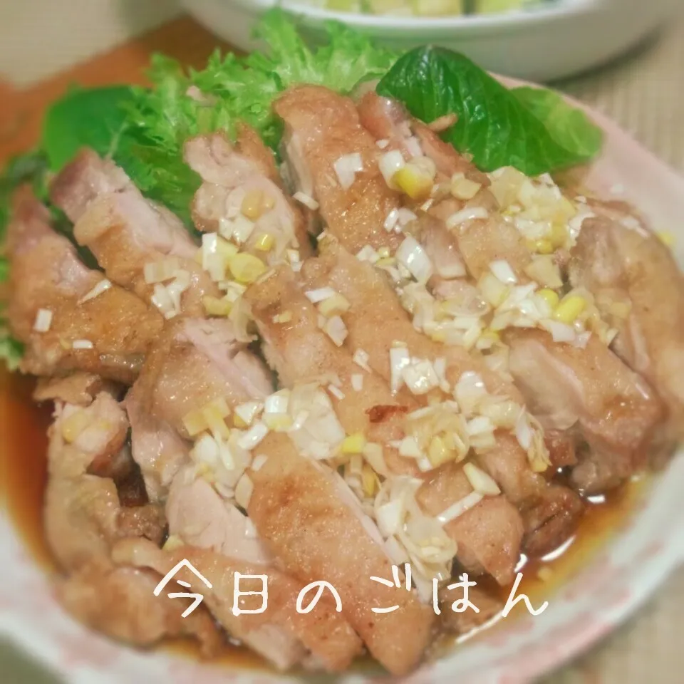 鶏もも肉のかんたん油淋鶏|ナデシコさん