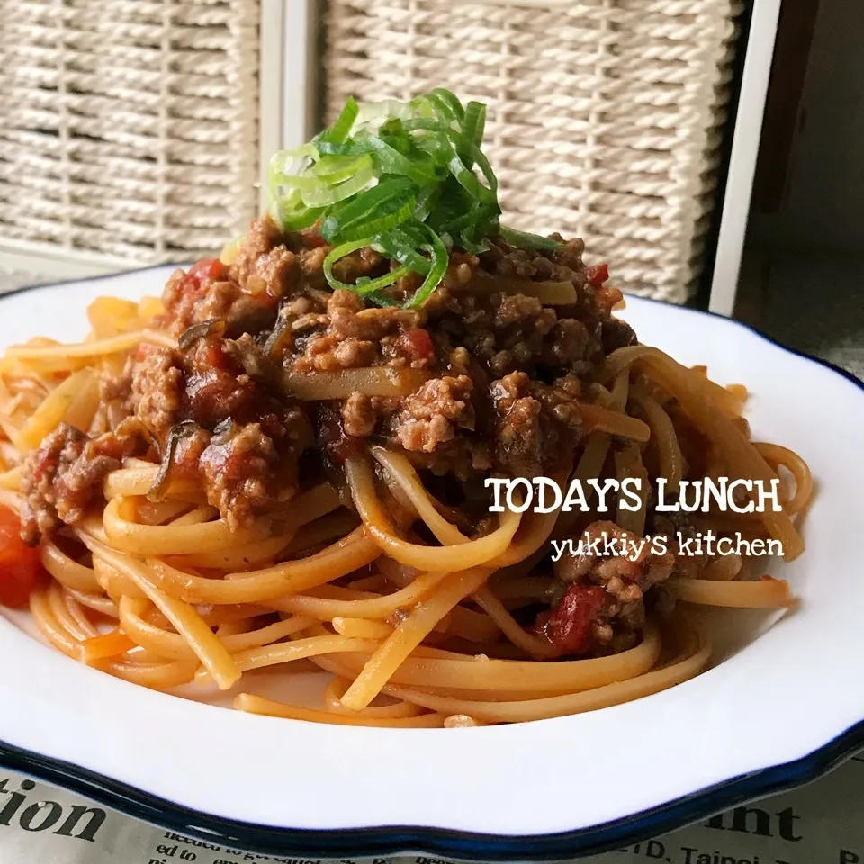 ♡♡コケコちゃんの肉味噌バター和風パスタ♡♡|ユッキーさん