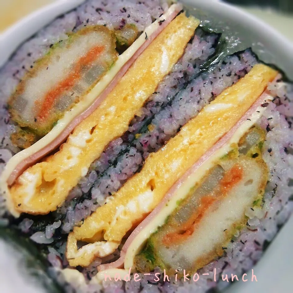 ☆明太子れんこん磯辺揚げのおにぎらず☆|ナデシコさん