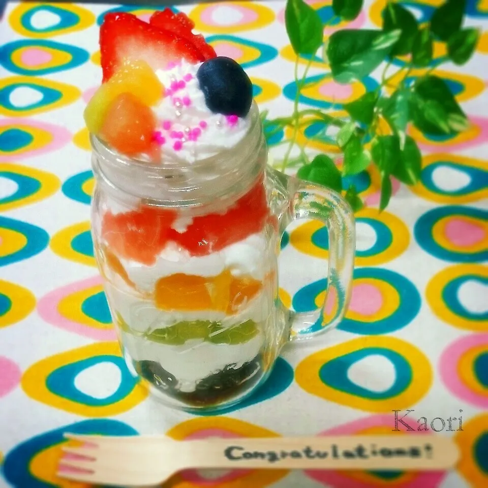 「ジャー倶楽部」簡単☆詰めていくだけ♪ フルーツケーキ♪|くいしんぼうさん