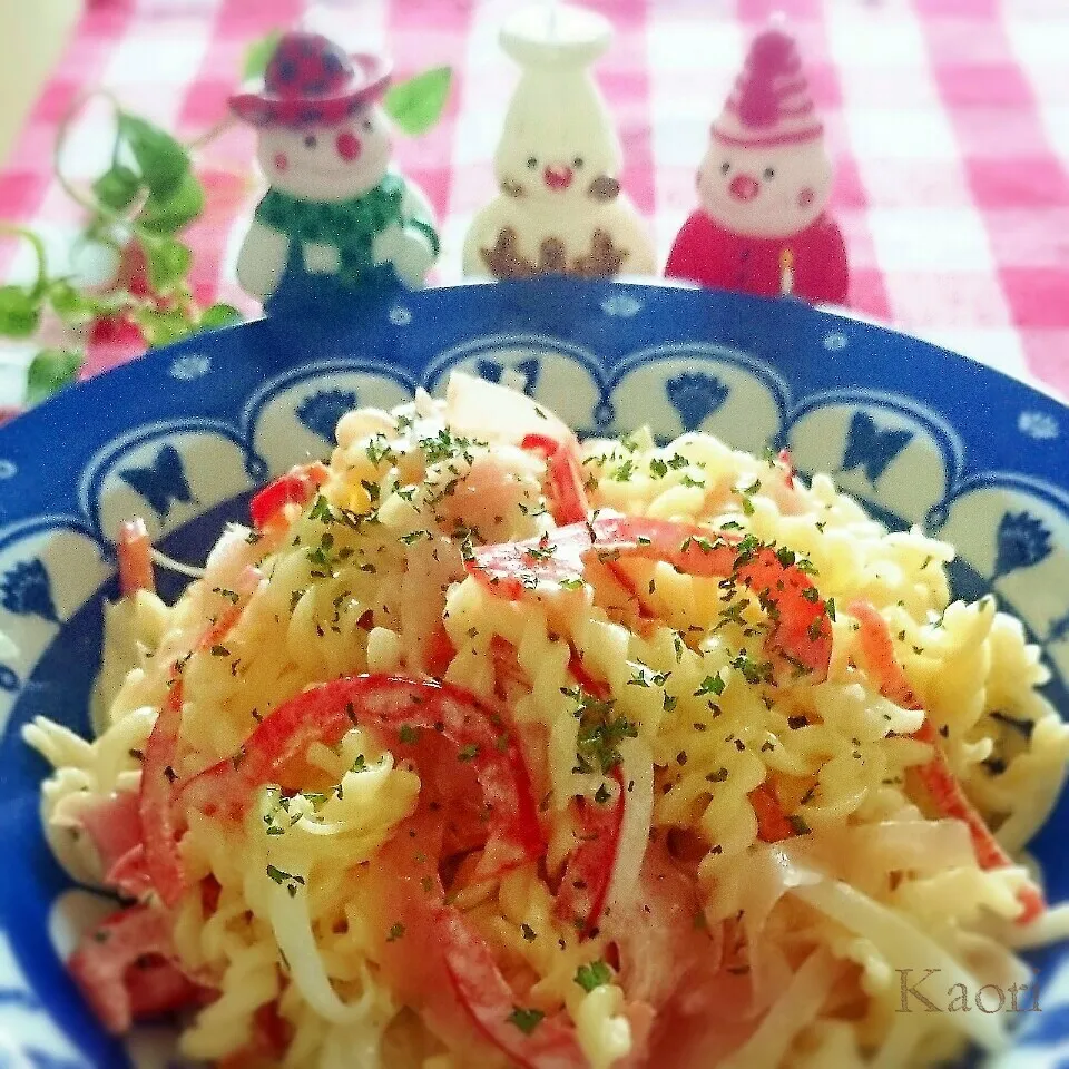 紅白で愛でたい☆生ハムのクリームパスタ|くいしんぼうさん