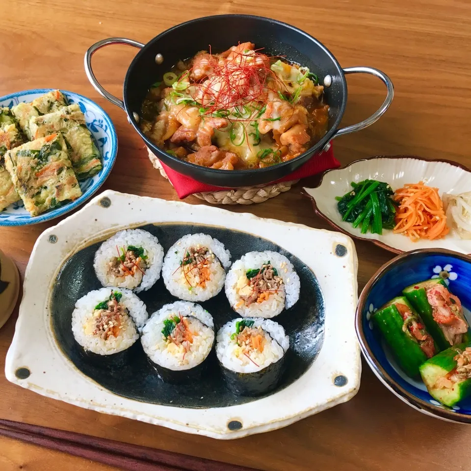 今日の夕飯 韓国料理〜|えりかさん