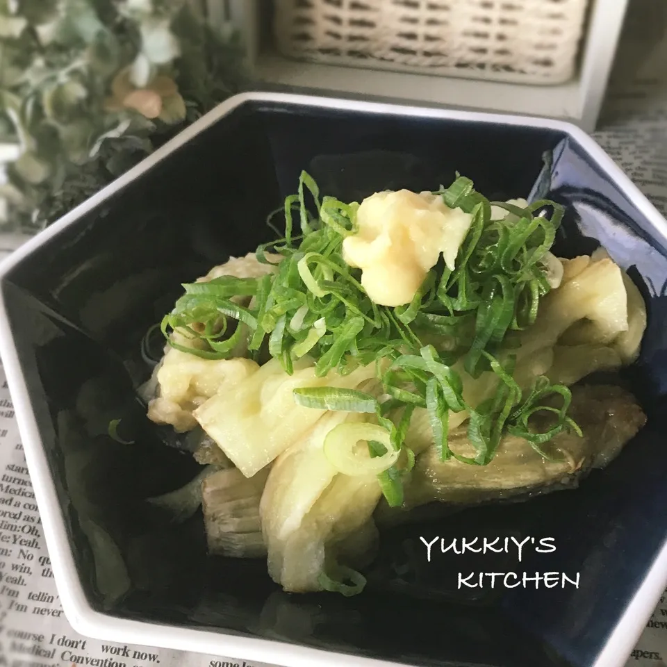 ♡♡焼き茄子〜生姜ポン酢でいただきまーす♡♡|ユッキーさん