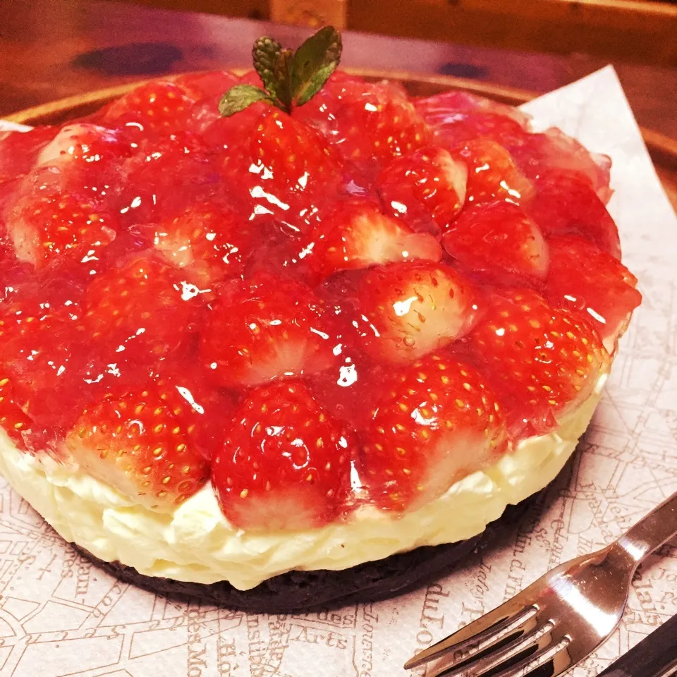 苺のレアチーズケーキ🍓|ヒーコさん