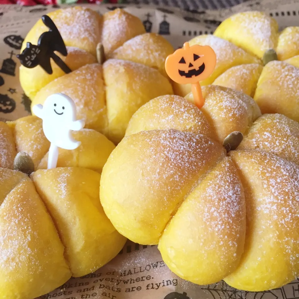 Snapdishの料理写真:カボチャ🎃パン|ヒーコさん