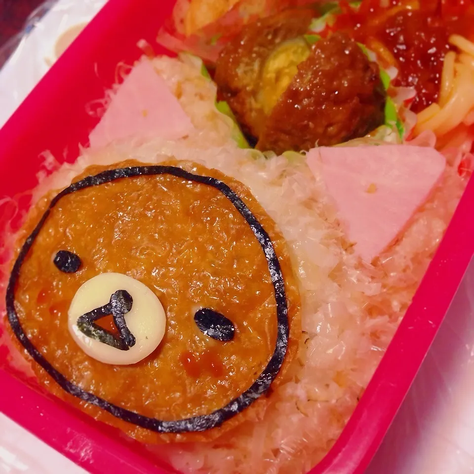 Snapdishの料理写真:ニャンコに変身？リラックマキャラ弁|すず猫ママさん