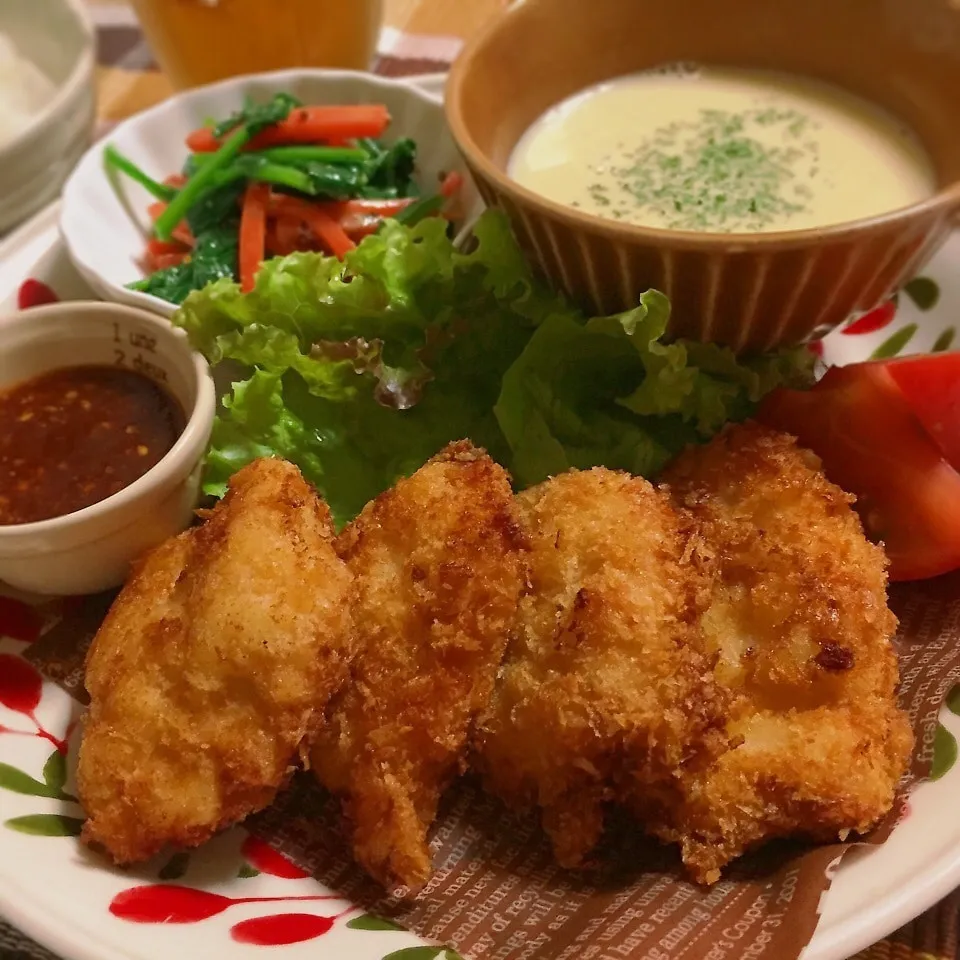 Snapdishの料理写真:チキンカツプレート♡|@konomi.619さん