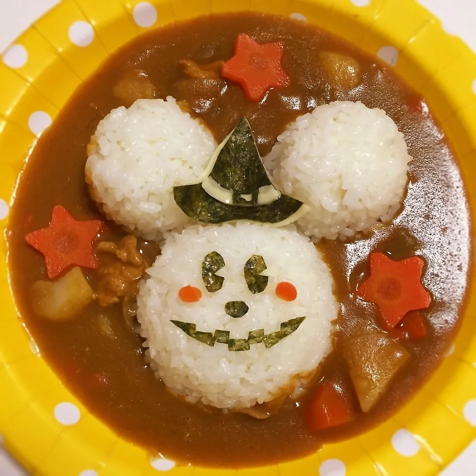 ハロウィン☆ミッキーカレー！|@konomi.619さん